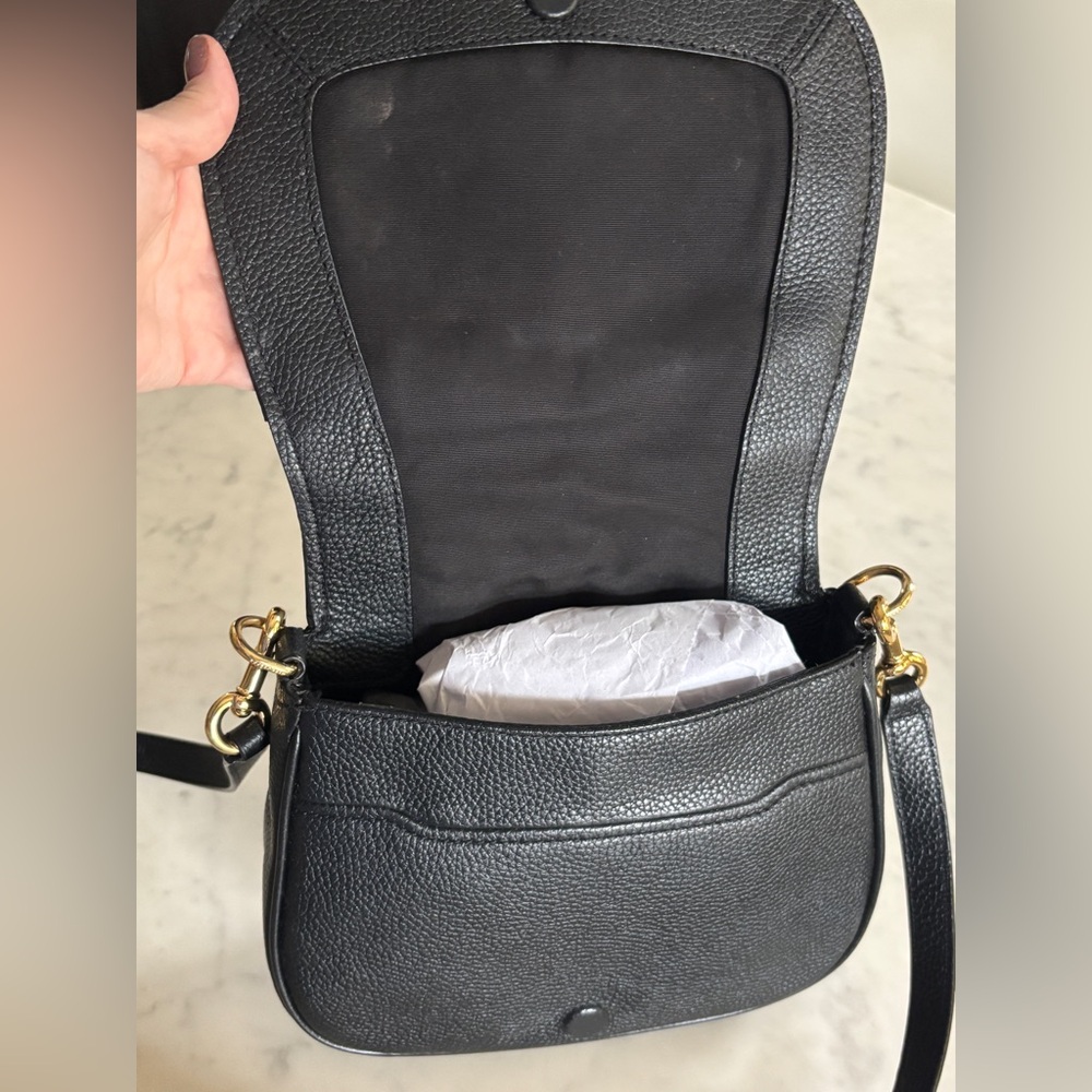 Marc Jacobs Empire City Black Pebbled Leather Crossbody Bag - Picture 9 of 11